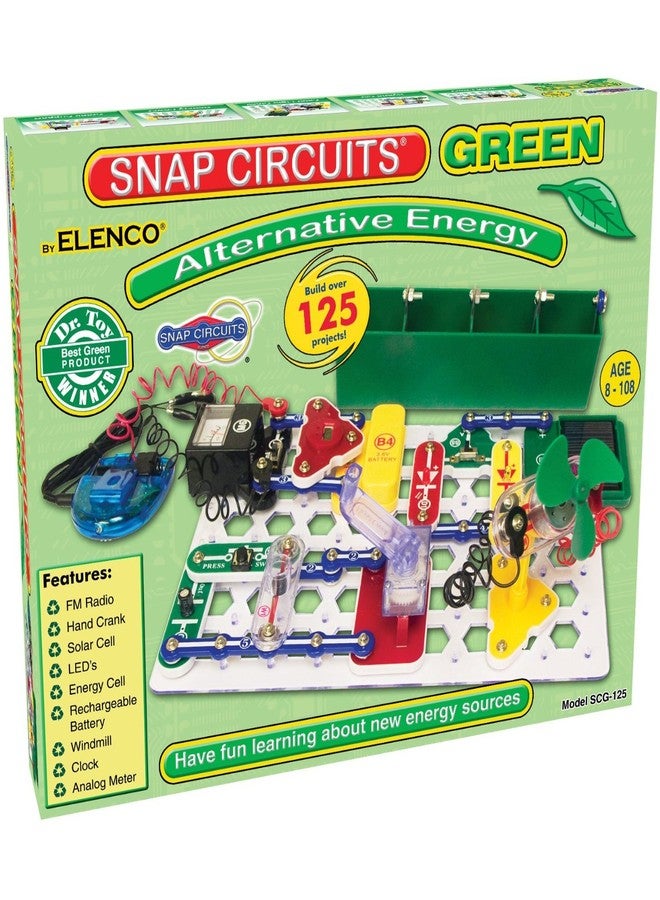 Snap Circuits Green Alternative Energy Electronics Exploration Kit | Over 125 STEM Projects | Full Color Project Manual | 40 Parts | STEM Educational Toys for Kids 8+ - Image 1